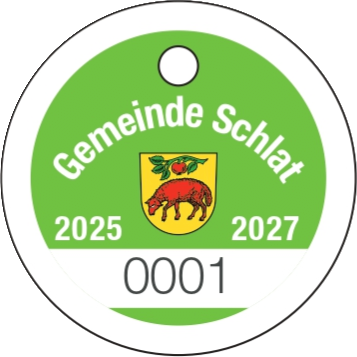 Hundersteuermarke Schlat ab 2025